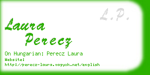 laura perecz business card